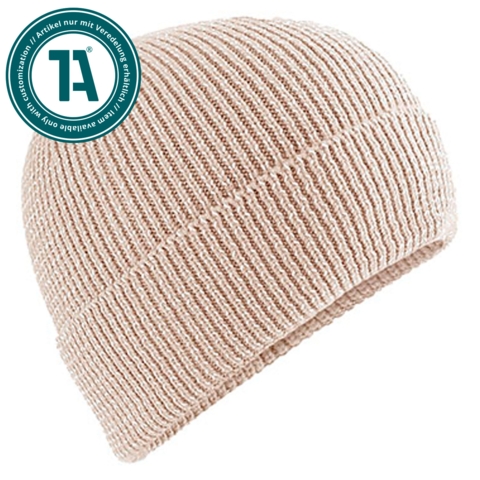 Beechfield Streetlite Reflective Beanie, Beige / Almond - Bild 1