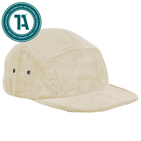 Beechfield EarthAware Organic Cord Camper Cap, Beige / Stone - Bild 1