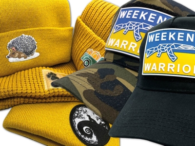 1A Caps und Mützen Beanies Mützen Caps mit Aufnähservice Veredelung Branding