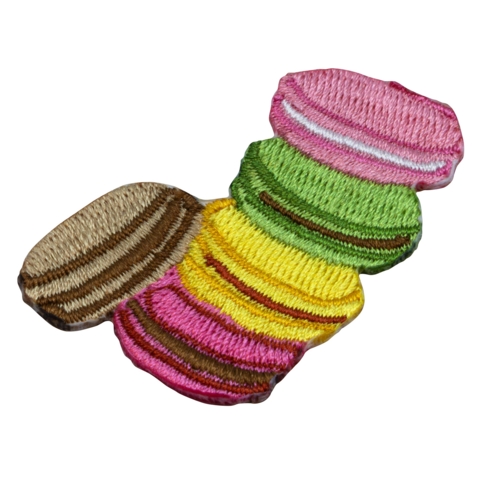 Beechfield Corduroy Dad Cap, Braun / Brown, mit gesticktem Aufnäher Macarons - Bild 4