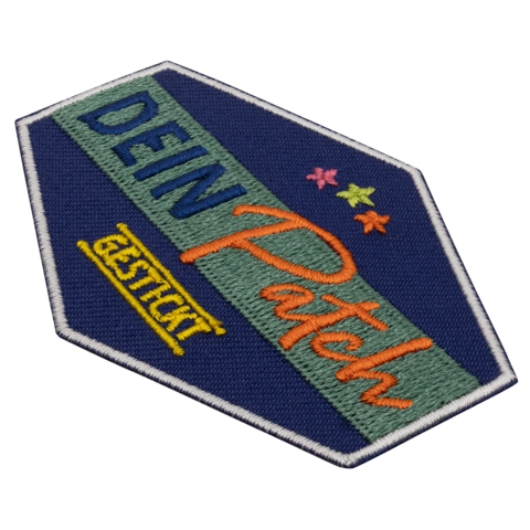 Beispielaufnäher/Veredelung, gestickt, DEIN PATCH - Bild 3