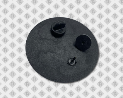 Pin Rückseite schwarz