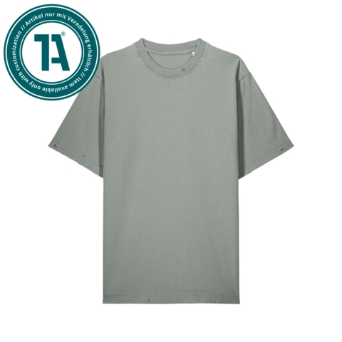 Stanley/Stella T-Shirt Freestyler Super Vintage, Unisex, G. Dyed Misty Grey / Grau, M - Bild 1