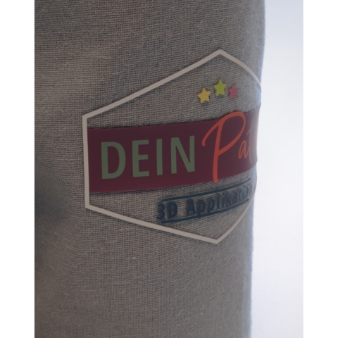 Beispielaufnäher/Veredelung, 3D-Applikation, zum aufbügeln, DEIN PATCH - Bild 5