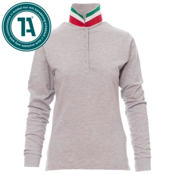 PAYPER Poloshirt Long Nation Lady Melange, Damen - Bild 1