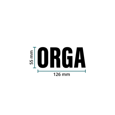 Korntex High-Vis Weste Passau, Herren, Neongrün, M/L, DTF-Druck ORGA (Schwarz) - Bild 2