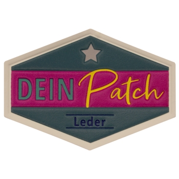 Beispielaufnäher/Veredelung, Leder, DEIN PATCH - Bild 1
