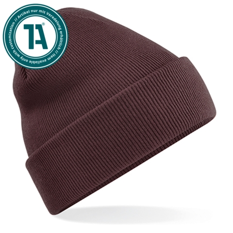 Beechfield Original Cuffed Beanie, Dunkelbraun / Chocolate - Bild 1