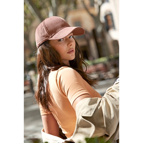 Beechfield EarthAware Organic Cord Baseball Cap, Blau / Slate Blue - Bild 2