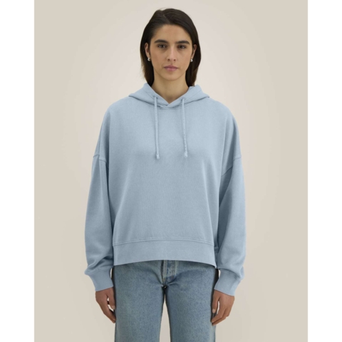 Stanley/Stella Hoodie Stella Nora Vintage, Damen, G. Dyed Blue Stone / Blau, M - Bild 4
