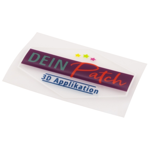 Beispielaufnäher/Veredelung, 3D-Applikation, zum aufbügeln, DEIN PATCH - Bild 3