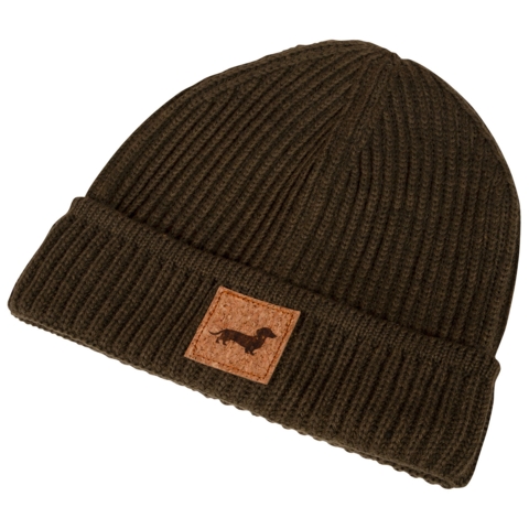 Atlantis Maple Beanie, Grün / Olive, mit Kork-Patch und Lasergravur - Bild 2
