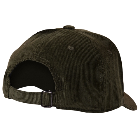 Beechfield EarthAware Organic Cord Baseball Cap, Grün / Forest Night, mit gesticktem Aufnäher Igel - Bild 2