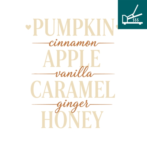 DTF / Textildruck / Bügelbild, Pumpkin Rezept, 262x300 mm, für Baumwolle - Bild 1