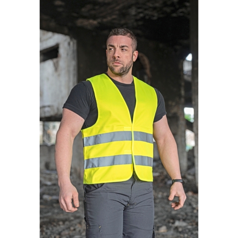 Korntex High-Vis Weste Passau, Herren, Signalgelb, M/L - Bild 2