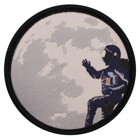 Aufnäher / Patch, gewebt, Astronaut, Glow in the Dark - Bild 1