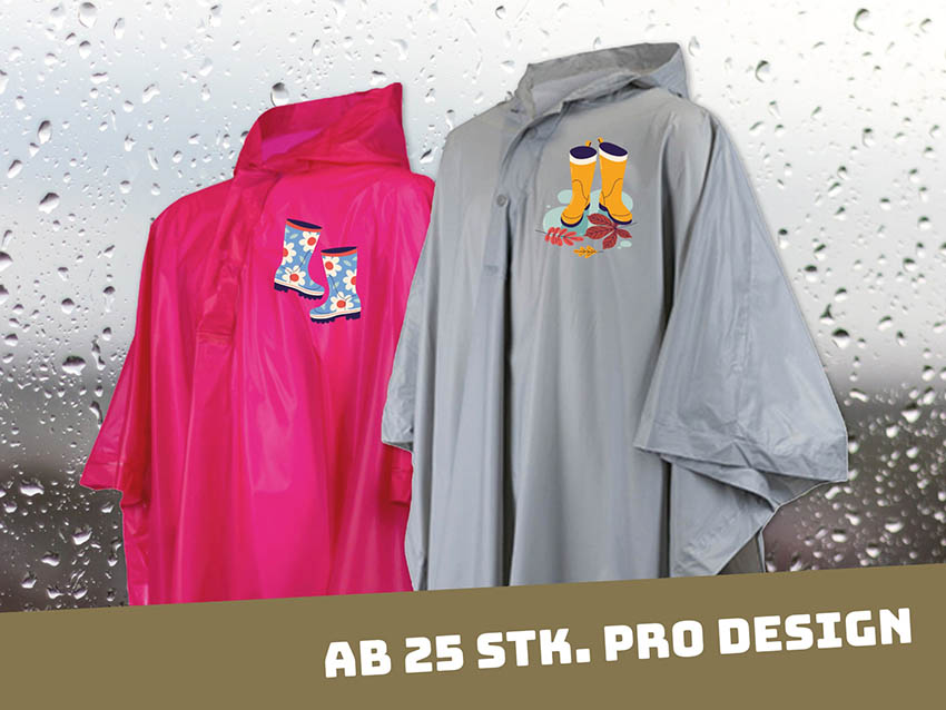 Wind und Wetter trotzen mit gut aussehenden Regenponchos!