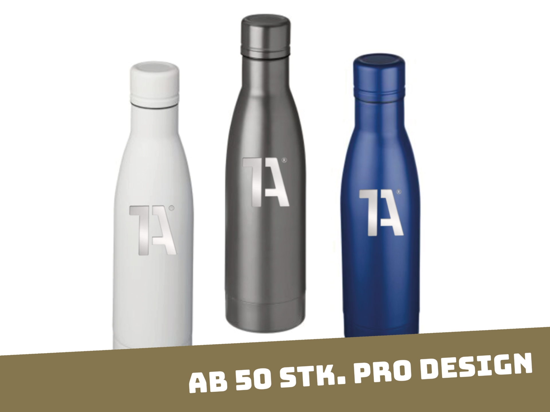 Trinkflaschen Design mit Druck oder Gravur